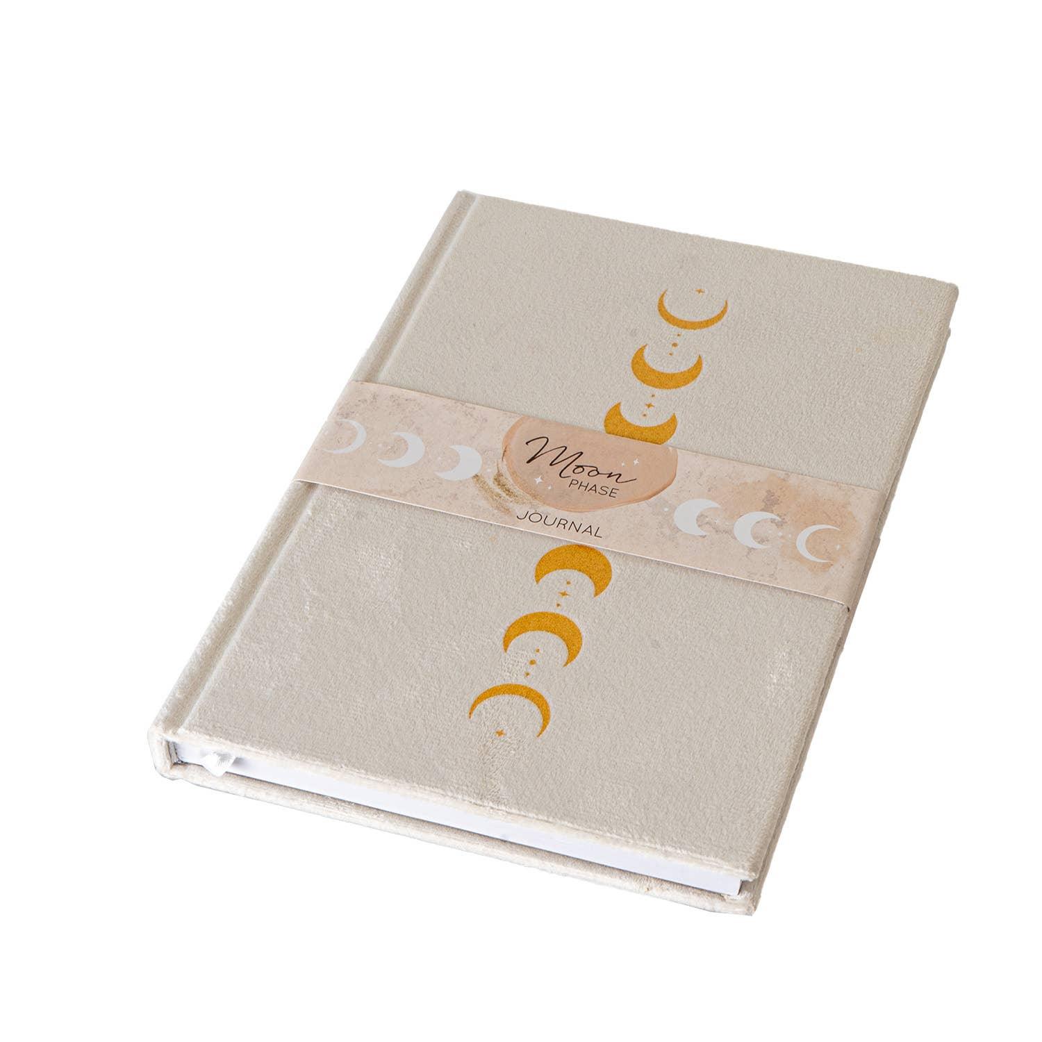 Moon Phases Velvet Journal Flat
