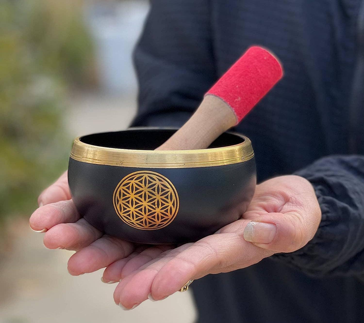 Flower Of Life Singing Bowl in Hands