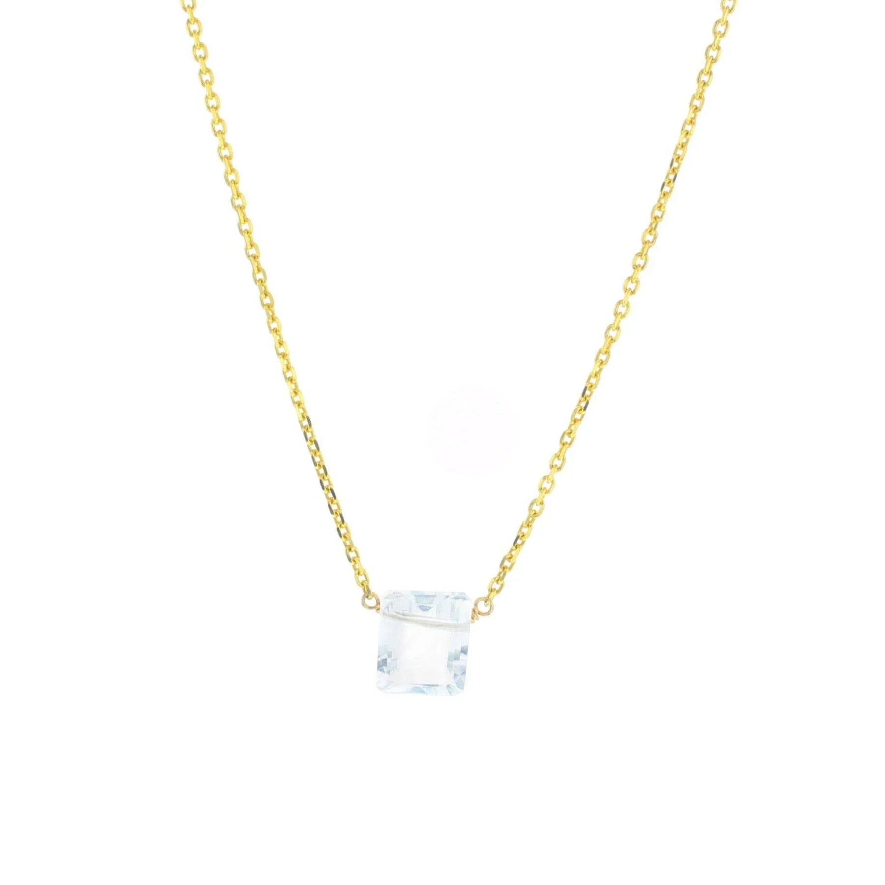 Quartz Parker Necklace Gold