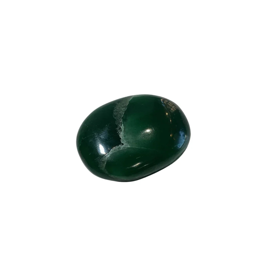 Dark green jade palm stone 2