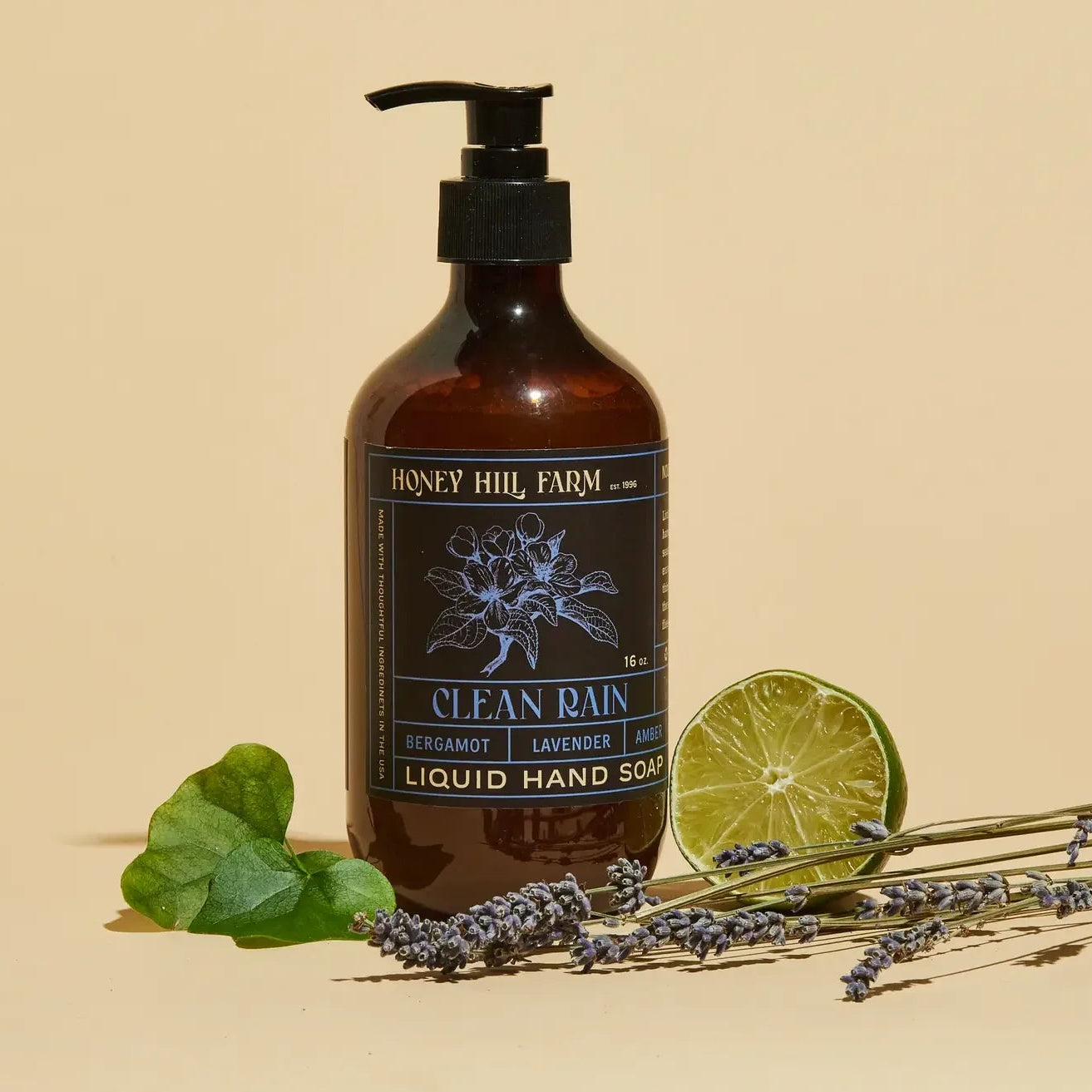 Clean Rain Liquid Hand Soap Styled