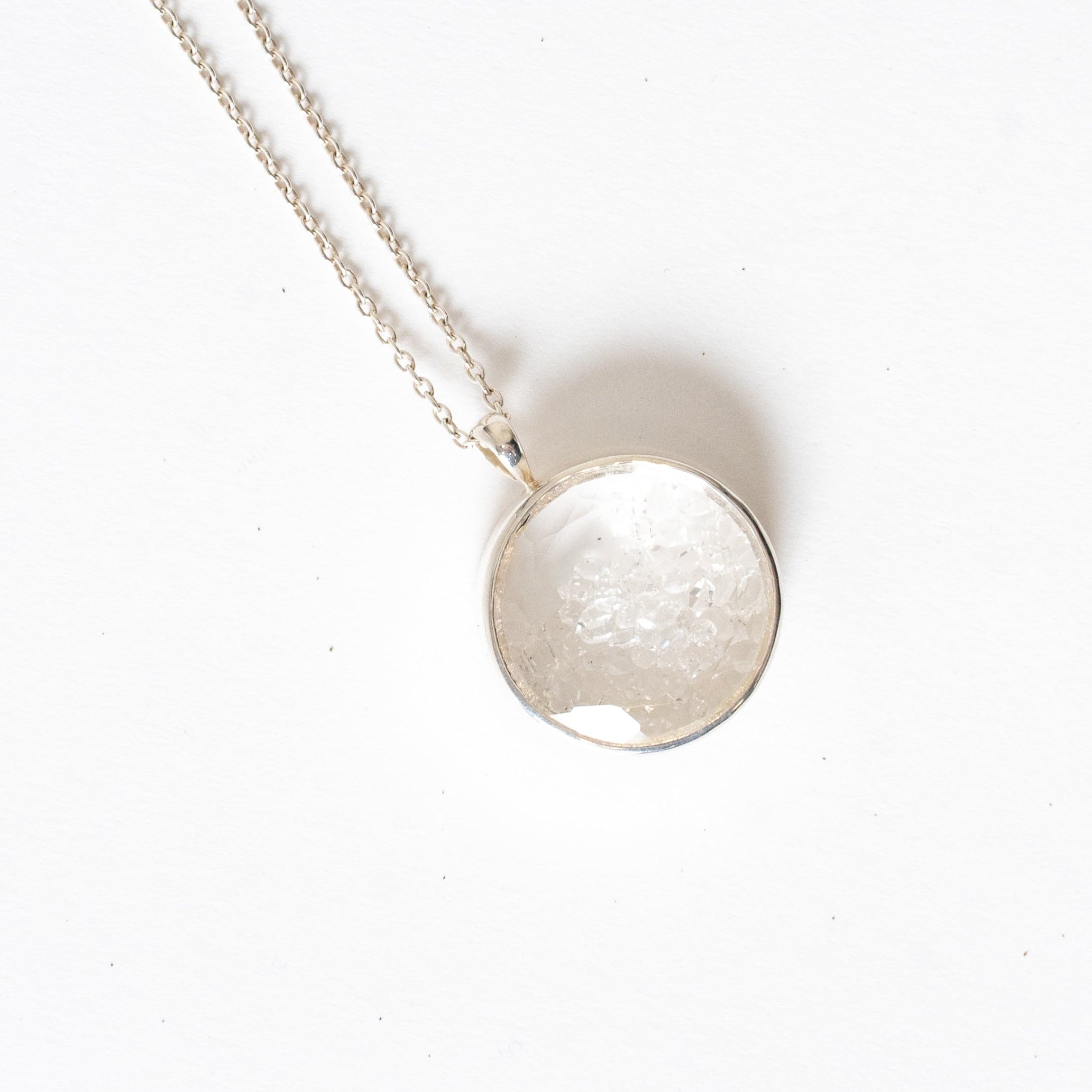 Herkimer Diamond Shaker Necklace for Clarity and Light