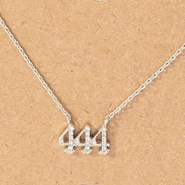 444 Protection Angel Number Necklace