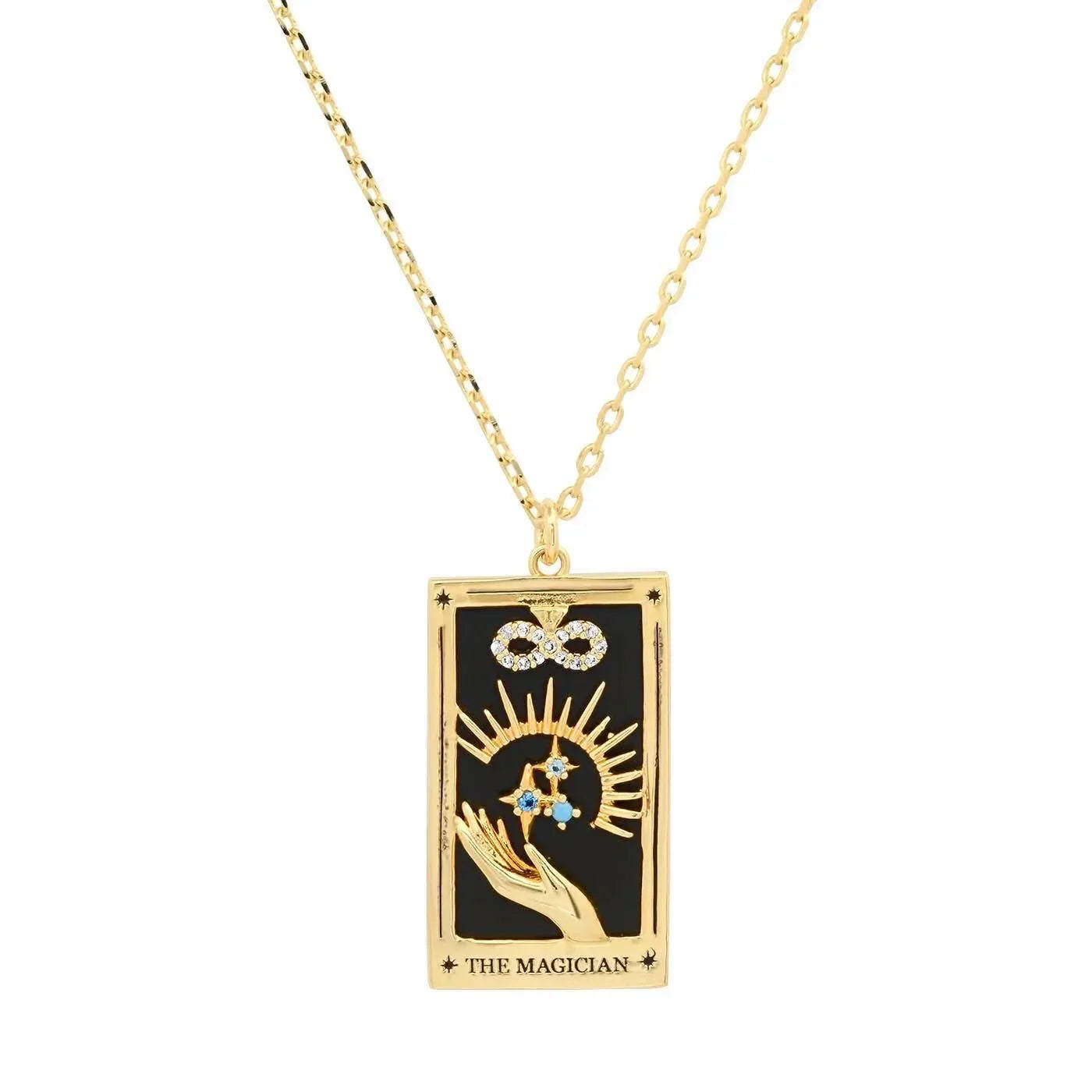 The Magician Tarot Card Necklace for Manifestation, Power, and Focus