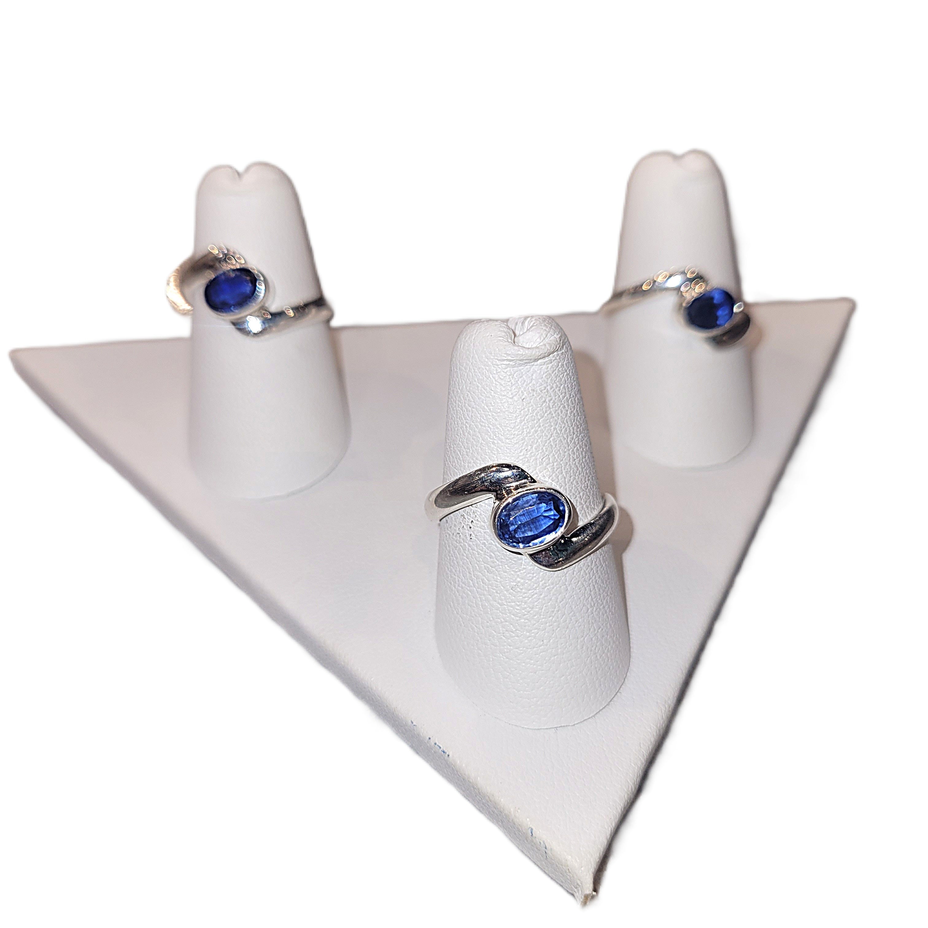 Kyanite Faceted Oval Ring