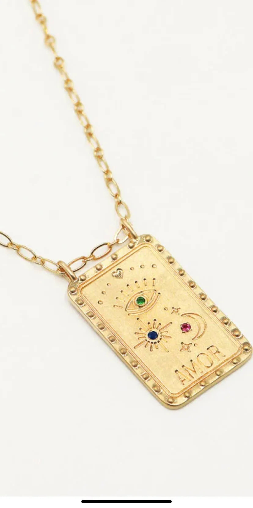 Amor Evil Eye Love and Protection Talisman Necklace