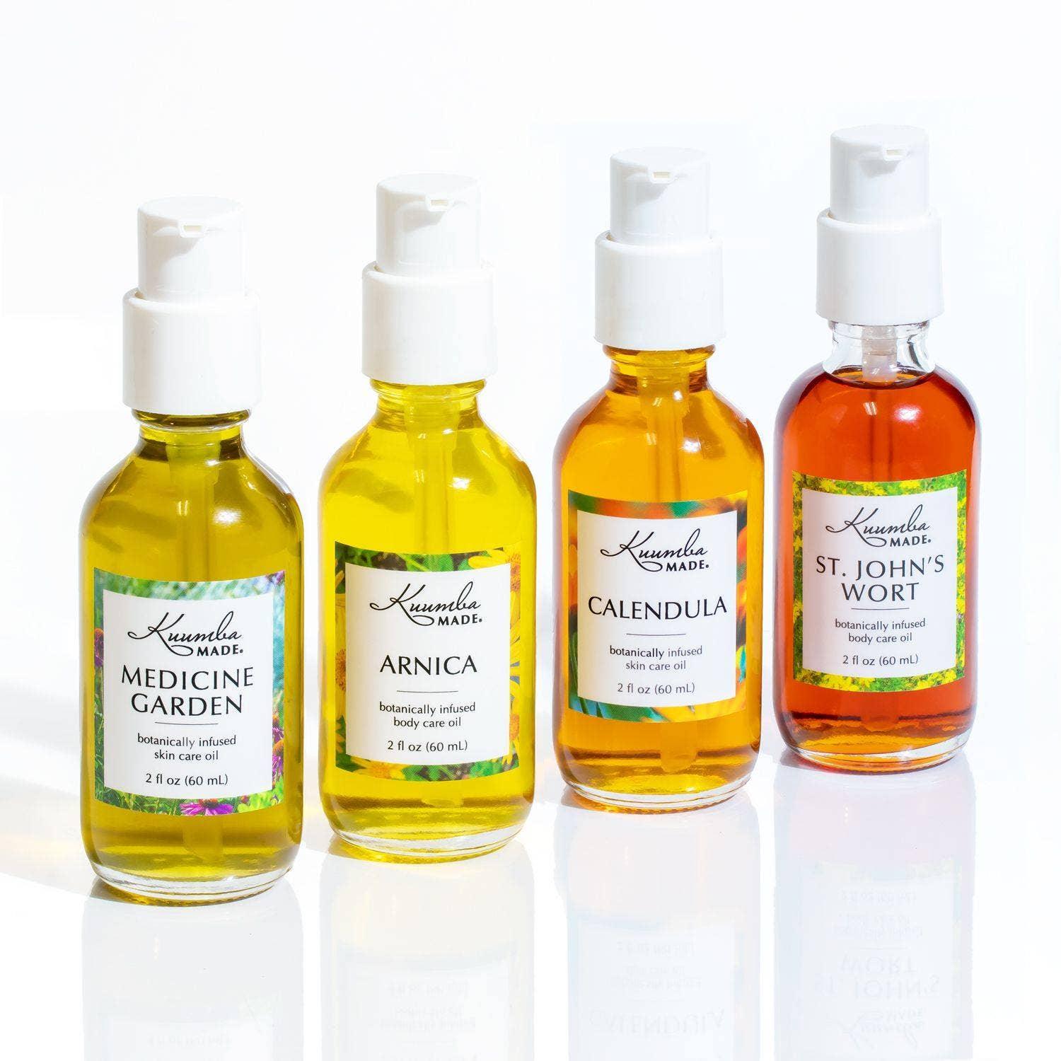 Arnica Oil Shown with other Various Body OIls.