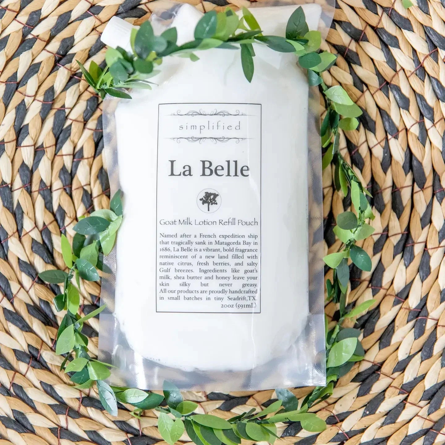 La Belle Simplified Soap 20oz Goat Milk Lotion Refill