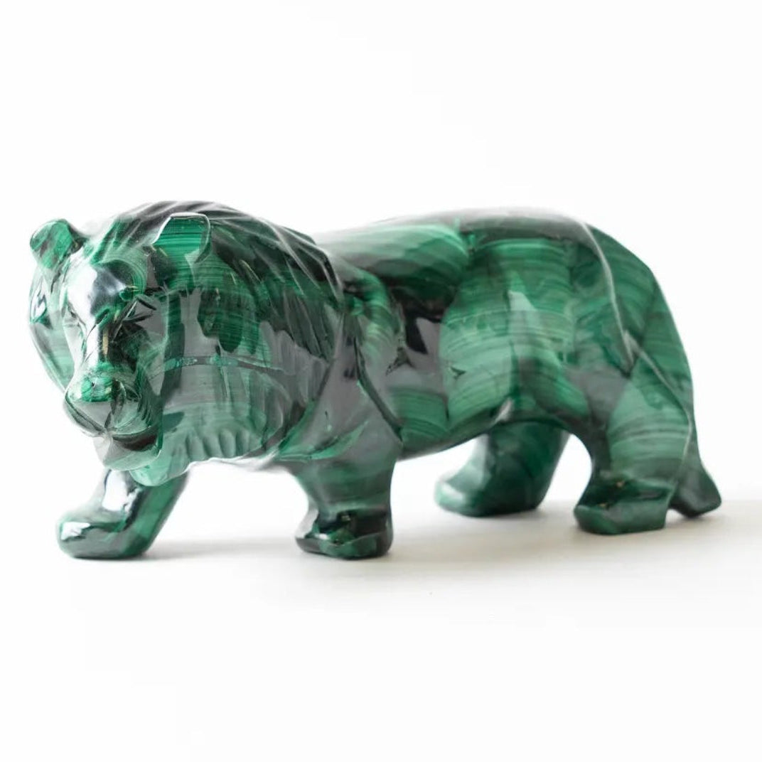 Malachite Lion Standing