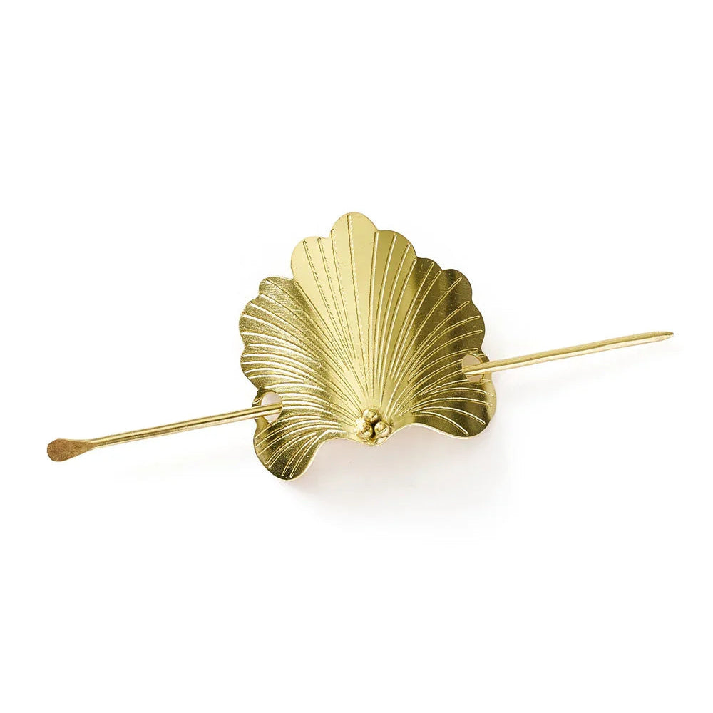Sayuri Ginko Leaf Gold Hair Pin