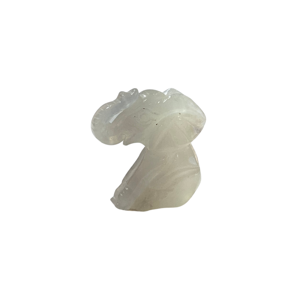 Agate Carved Crystal Stone Elephant