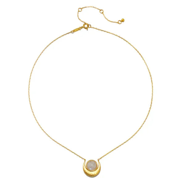 Cradled in Light Moonstone Glow Necklace full view