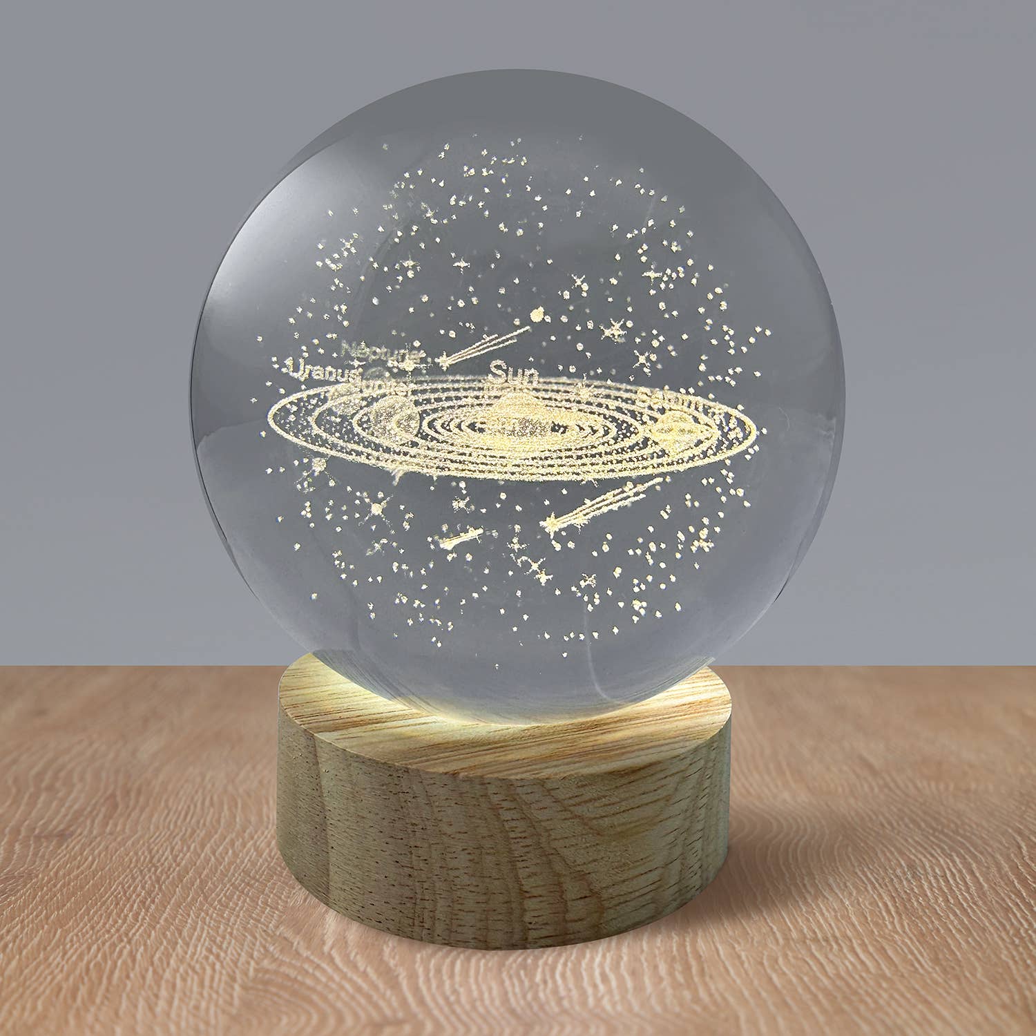 Solar System Crystal Ball Night Light