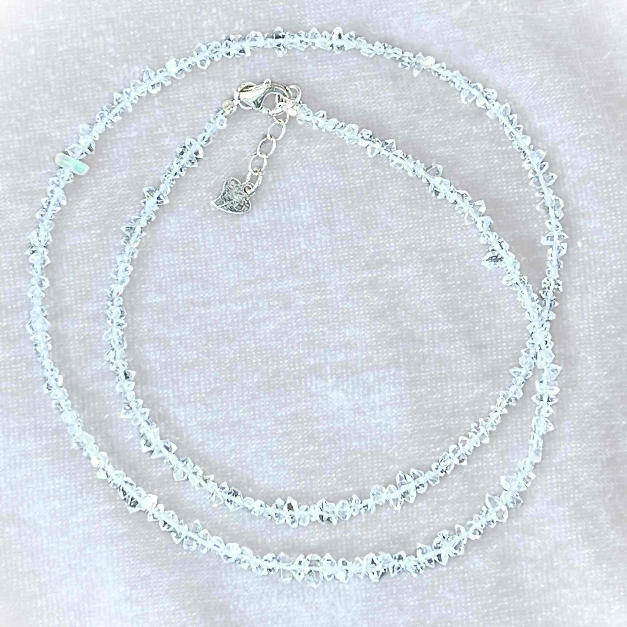 Pakimer (Herkimer) Diamond Quartz Strand Necklace