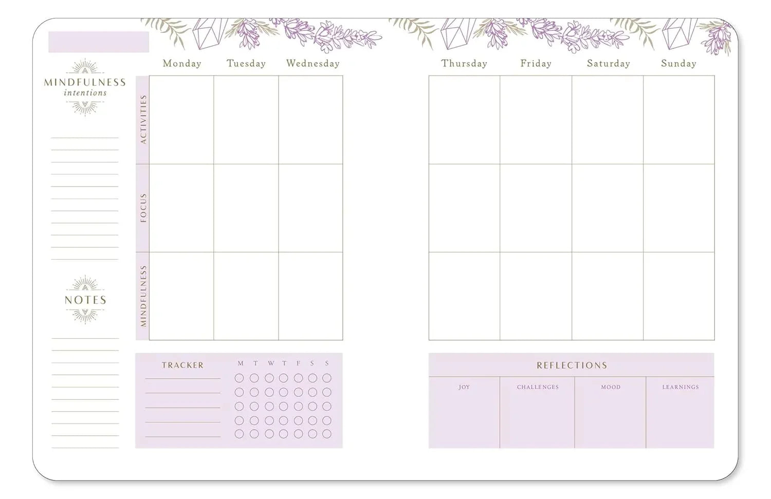 Mindfulness 12-Month Undated Planner 2