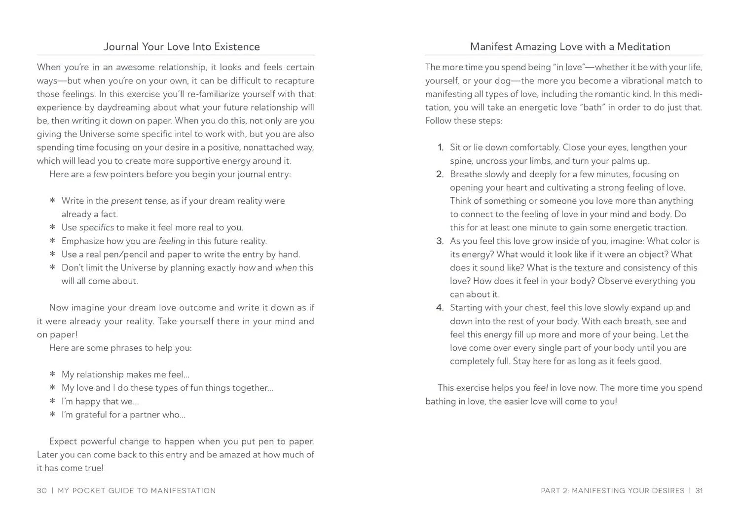 My Pocket Guide to Manifestation Page 2