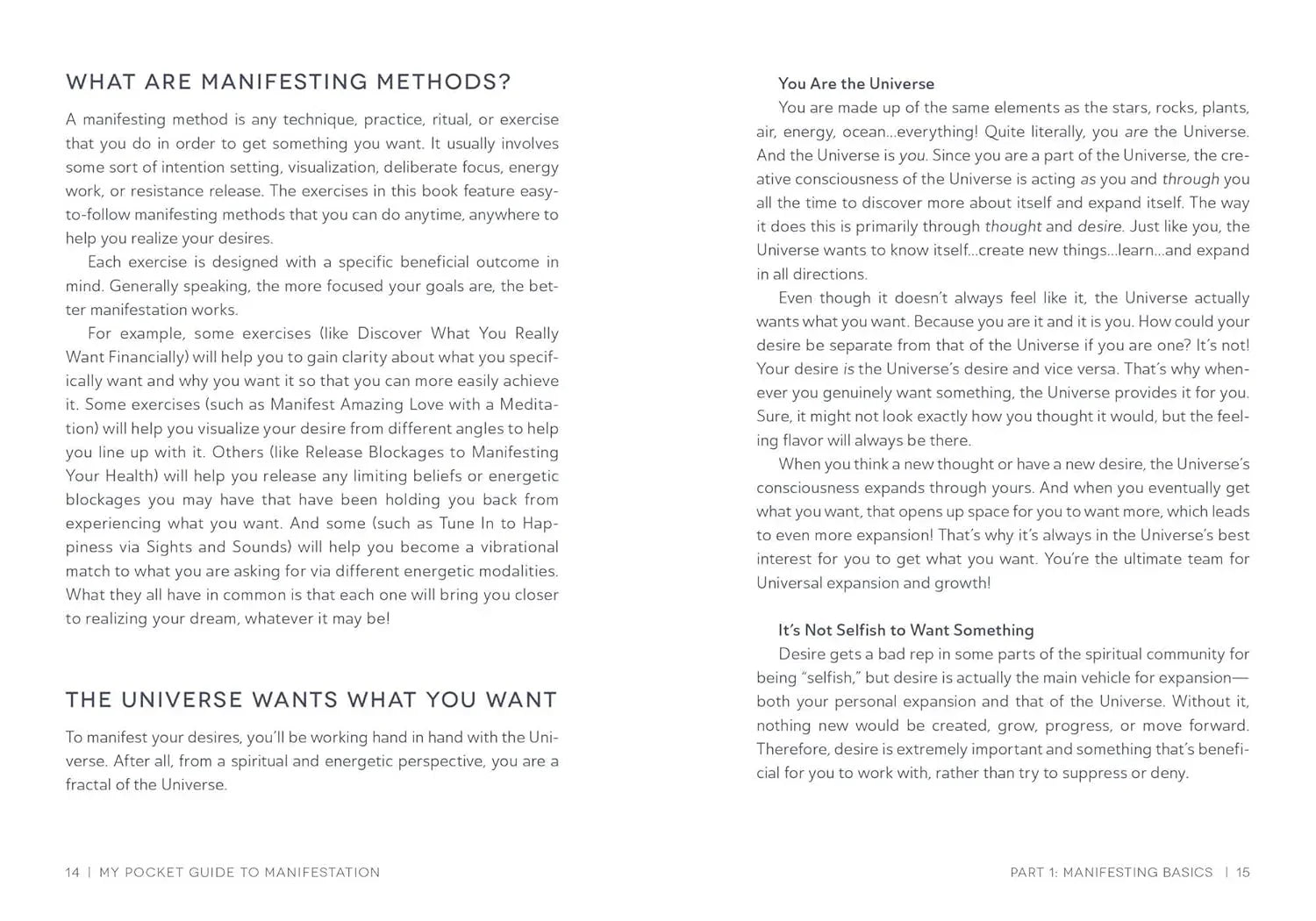 My Pocket Guide to Manifestation Page 1