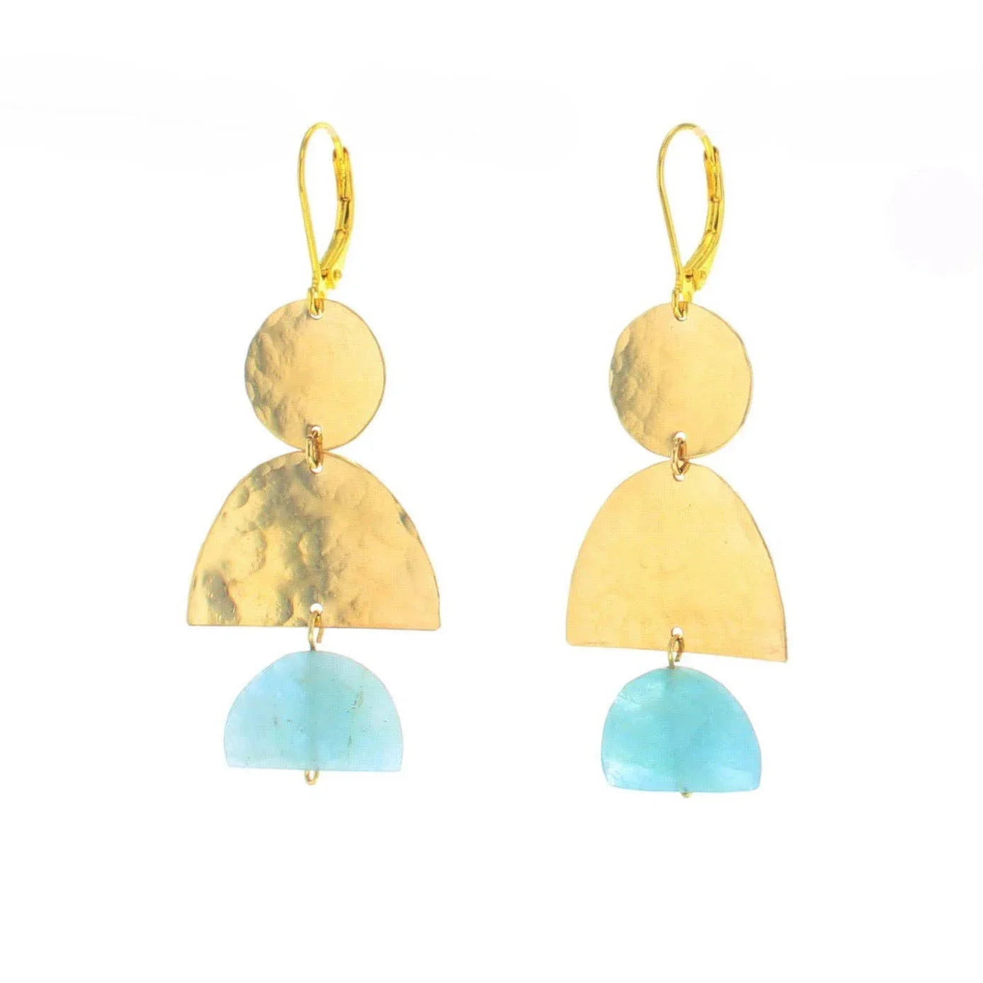 Amazonite Tunisia Earrings 14K Gold Fill