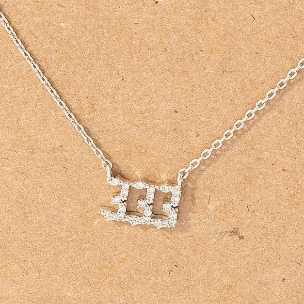 333 Support Angel Number Necklace