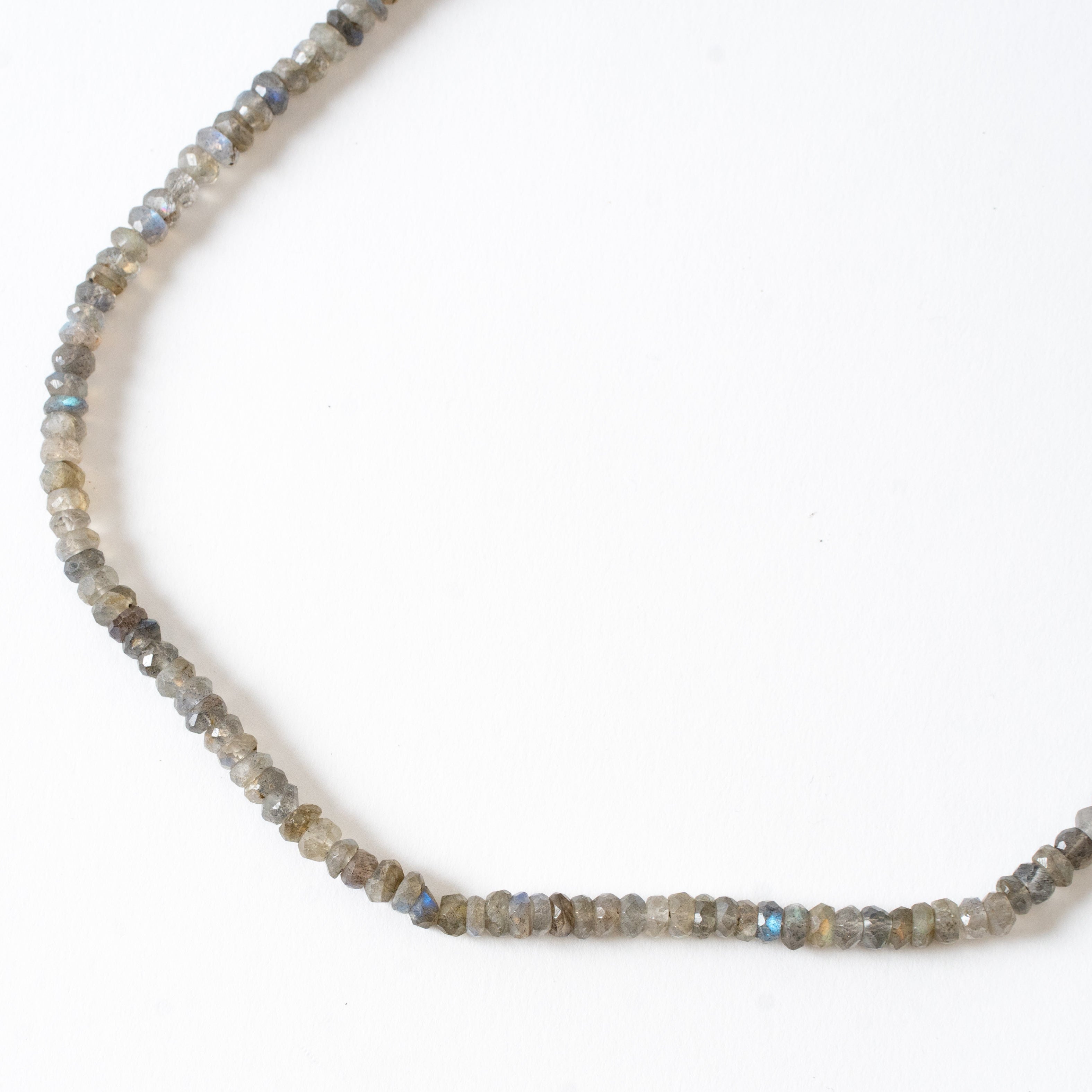 Labradorite Faceted Rondel Necklace