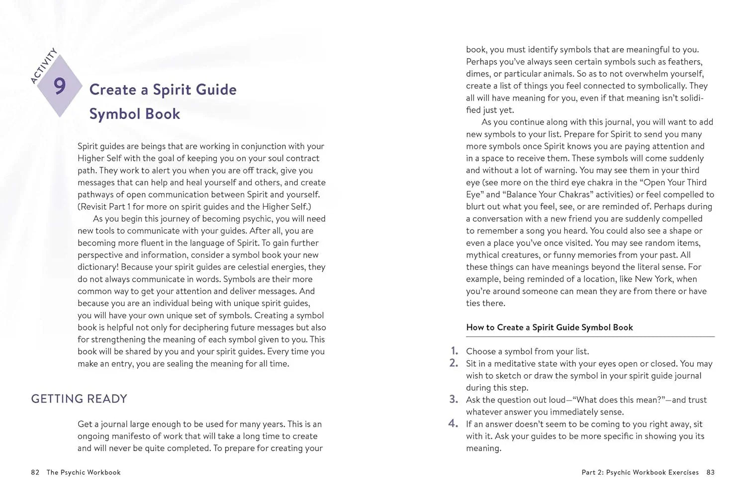 Psychic Workbook: A Beginner's Guide to Activities and Exercises to Unlock Your Psychic Skills page 1
