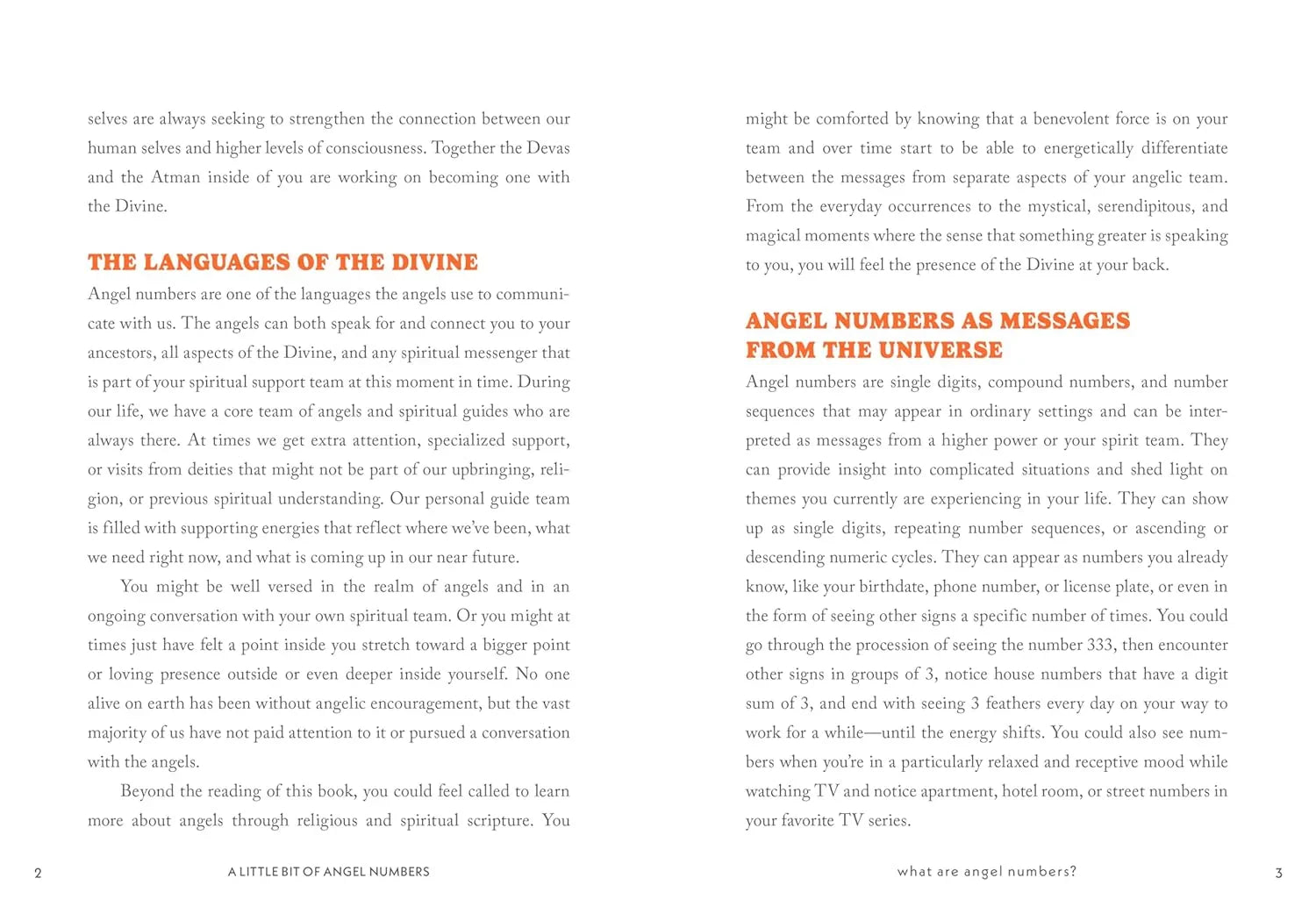 A Little Bit of Angel Numbers: An Introduction to Messages from the Universe Sample Page