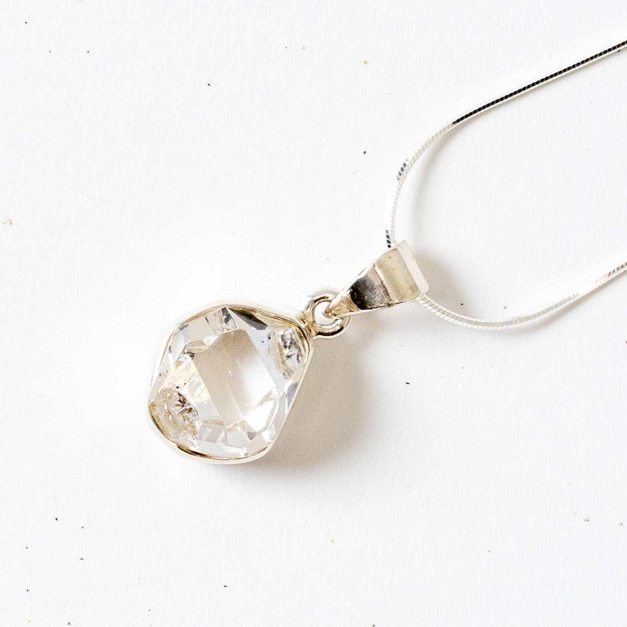 Herkimer Diamond Pendant Necklace