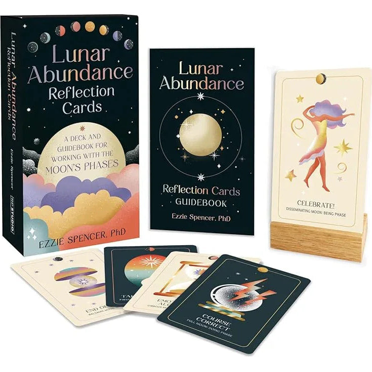 Lunar Abundance Reflection Cards: A Deck and Guidebook for Working with the Moon’s Phases cover image