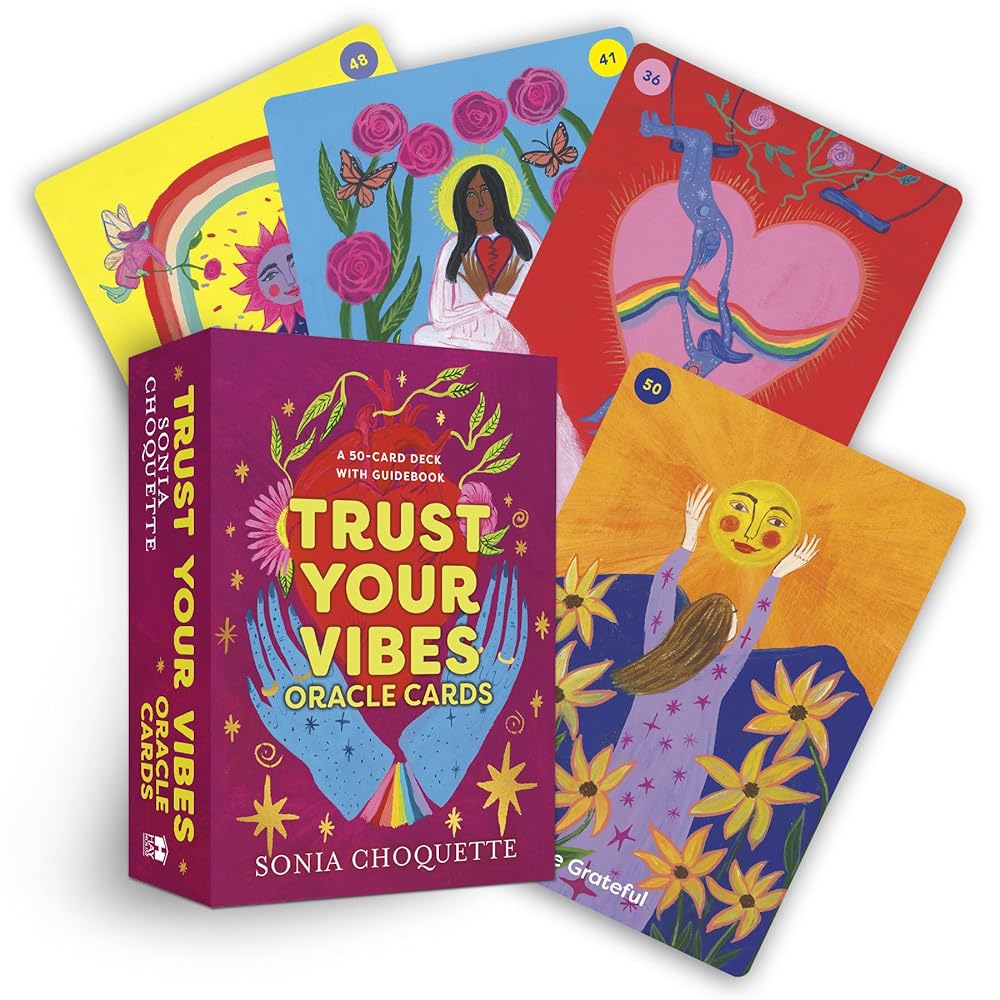 Trust Your Vibes Oracle Cards: A 50-Card Deck with Guidebook cover image