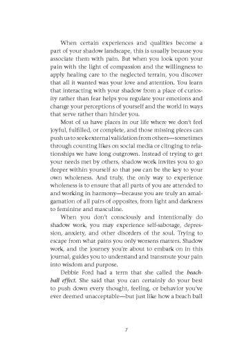 Embrace Your Shadow to Find Your Light: A Shadow Work Journal of Prompts, Exercises & Meditations Benefits Page
