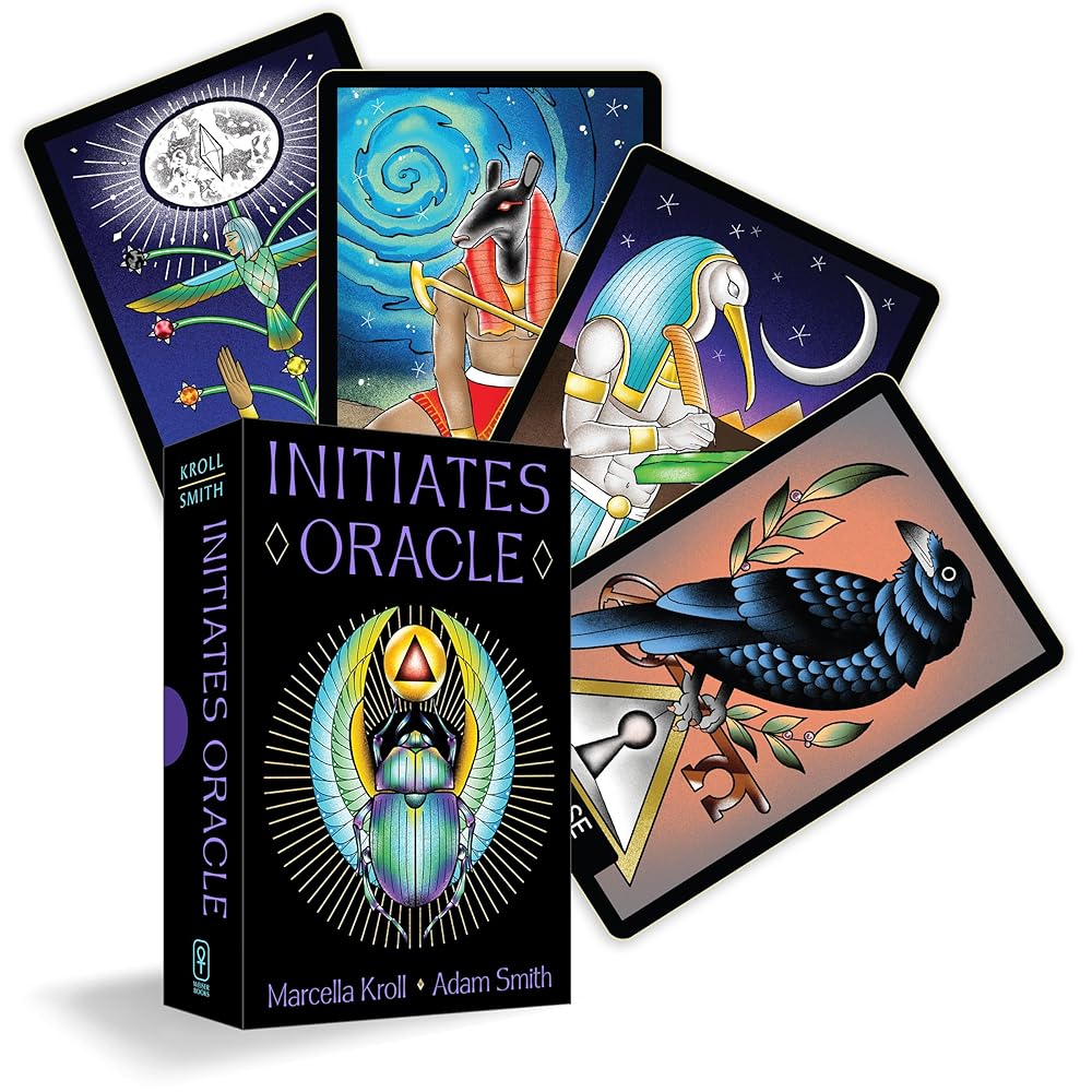 Initiates Oracle: Occult Hermetic- and Egyptian-Inspired Rituals for Profound Transformation (40 Full-Color Cards and 128-Page Guidebook) cover image