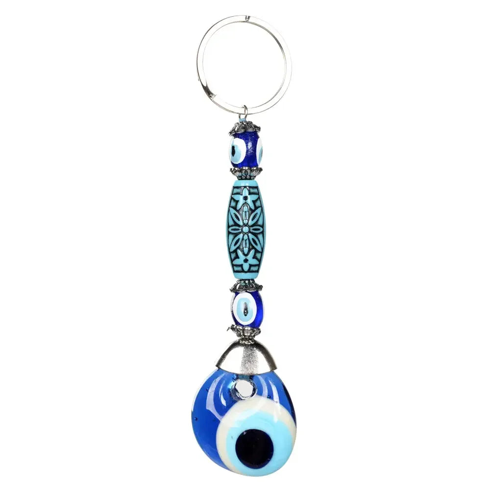 Evil Eye Long Bead Keychain