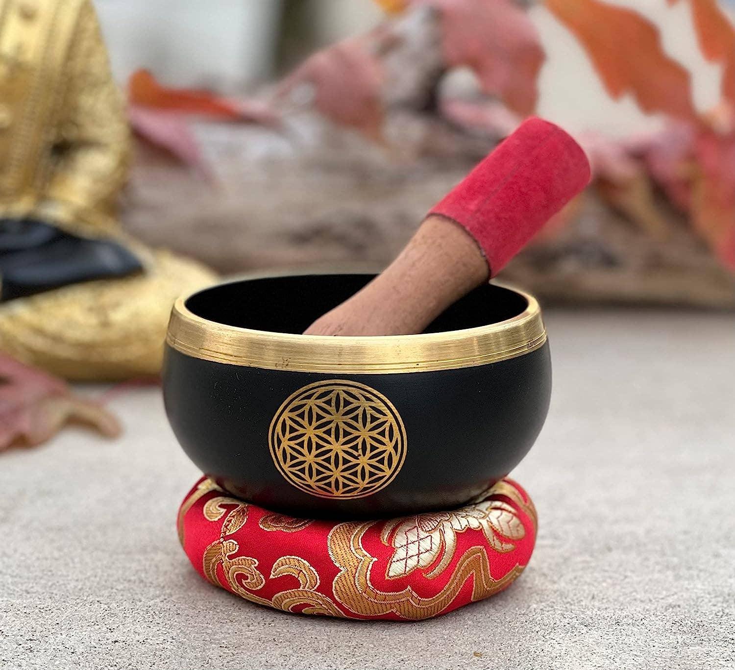 Flower Of Life Singing Bowl On Table