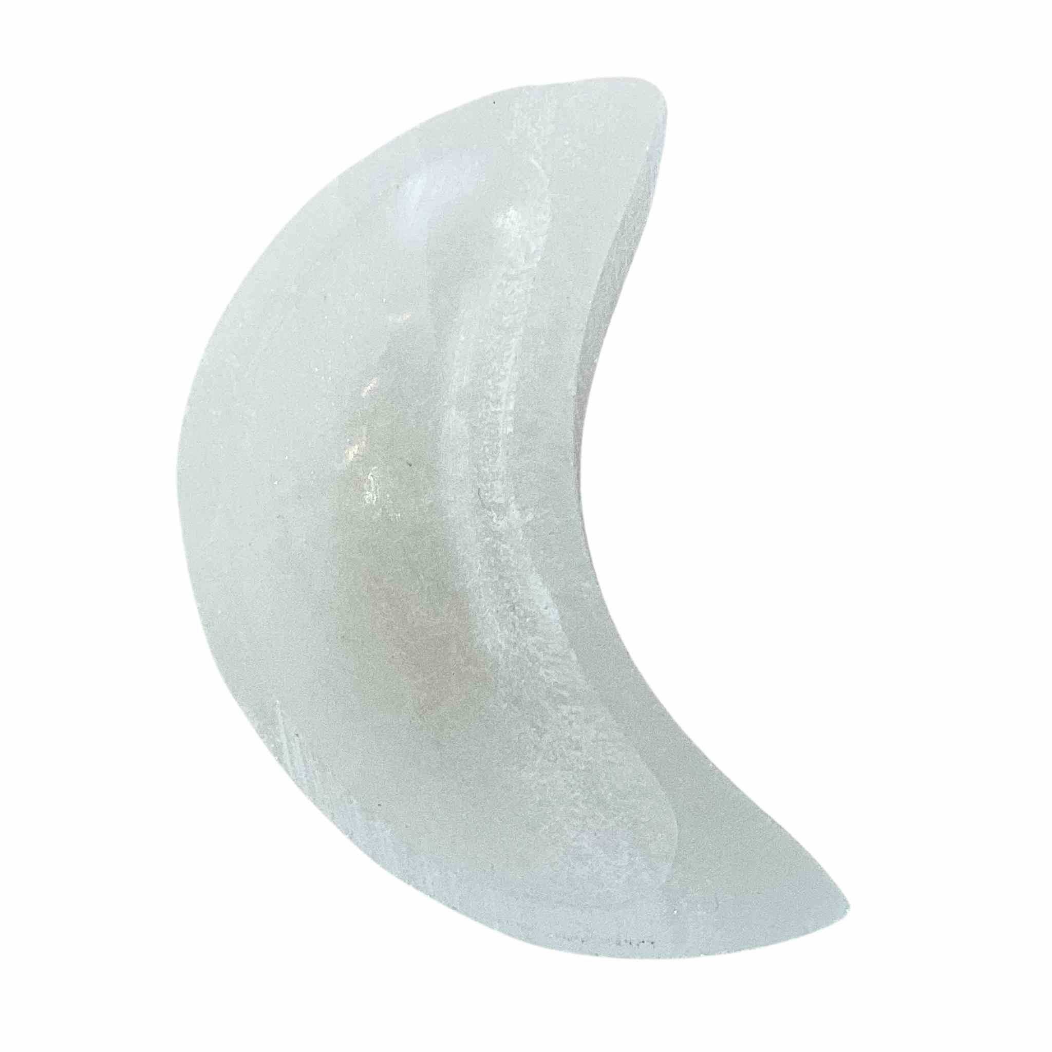 Selenite Crescent Moon Shaped Bowl