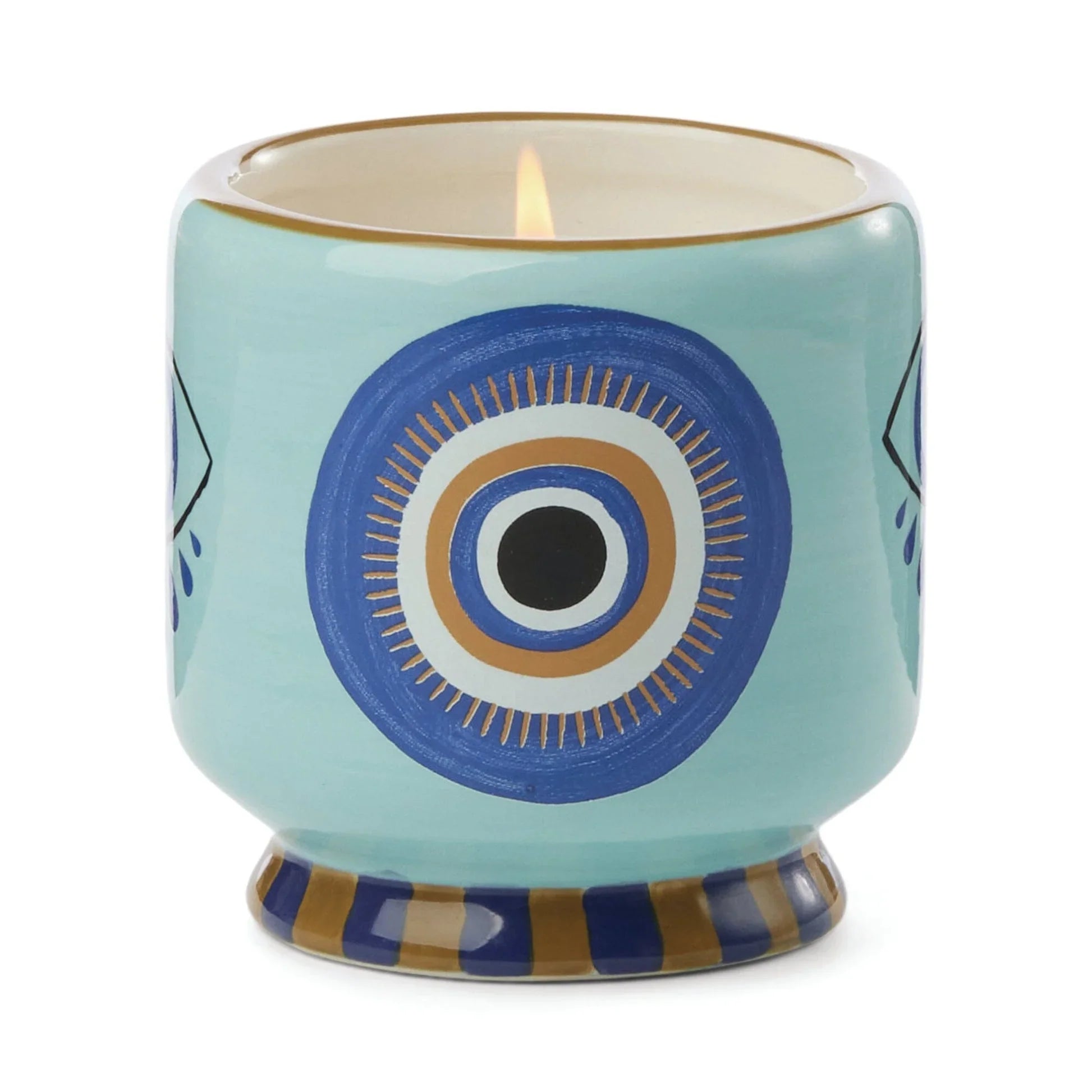 Incense & Smoke "Eye" Candle, 8 oz, Handpainted