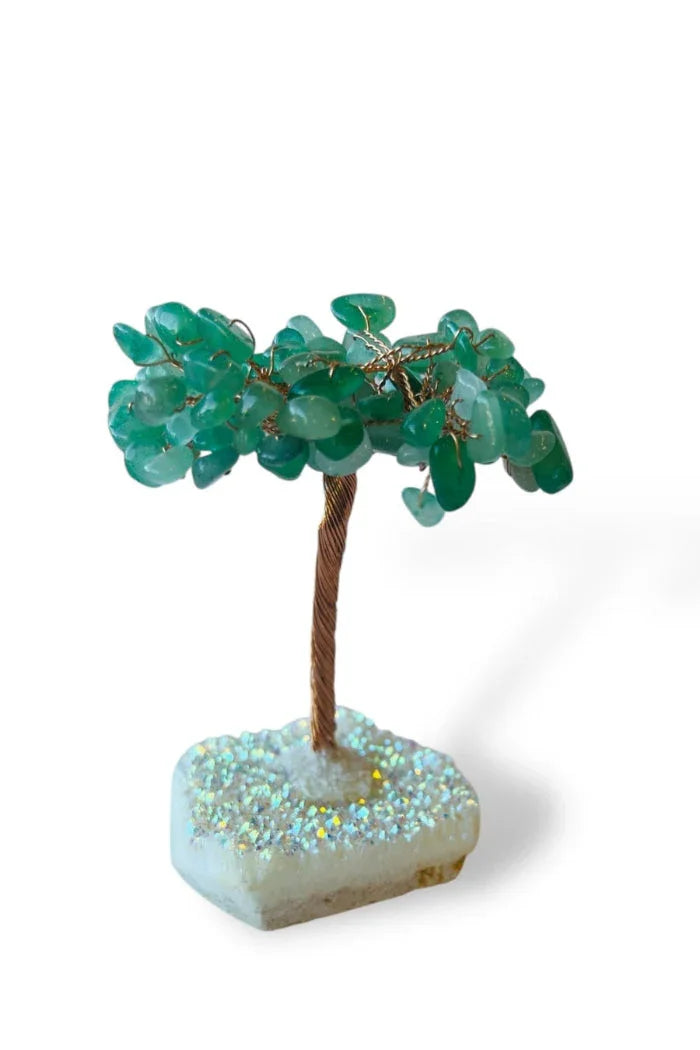 Aventurine Tree on Angel Aura Quartz Base