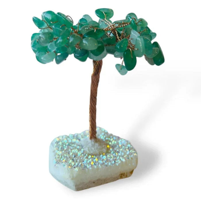 Aventurine Tree on Angel Aura Quartz Base