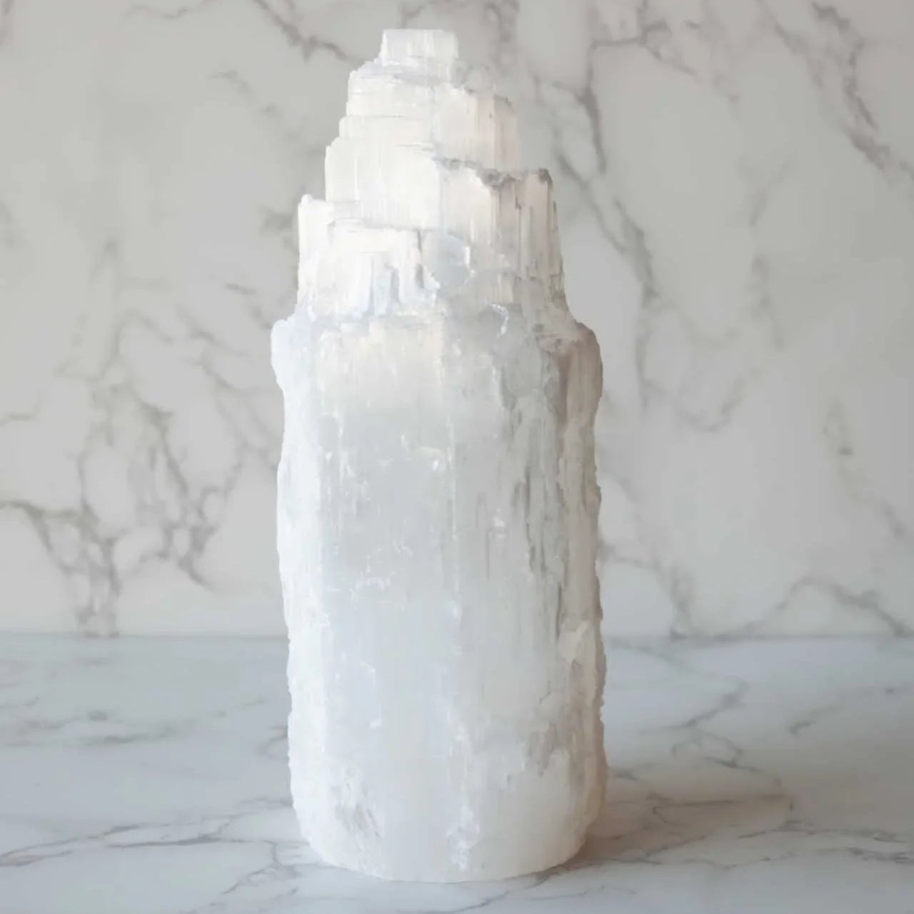 Singel Selenite Stone Tower