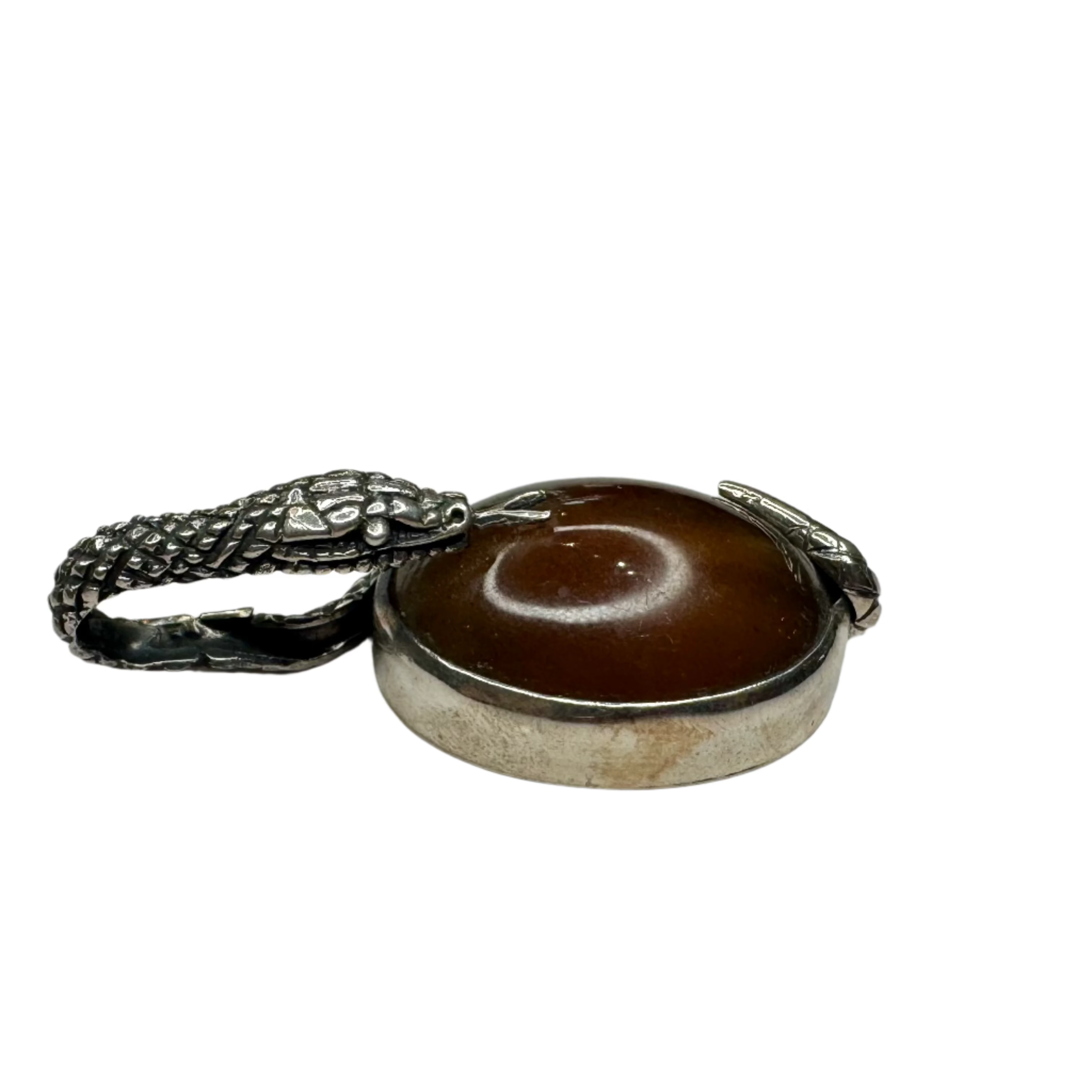 Amber Snake Pendant 4