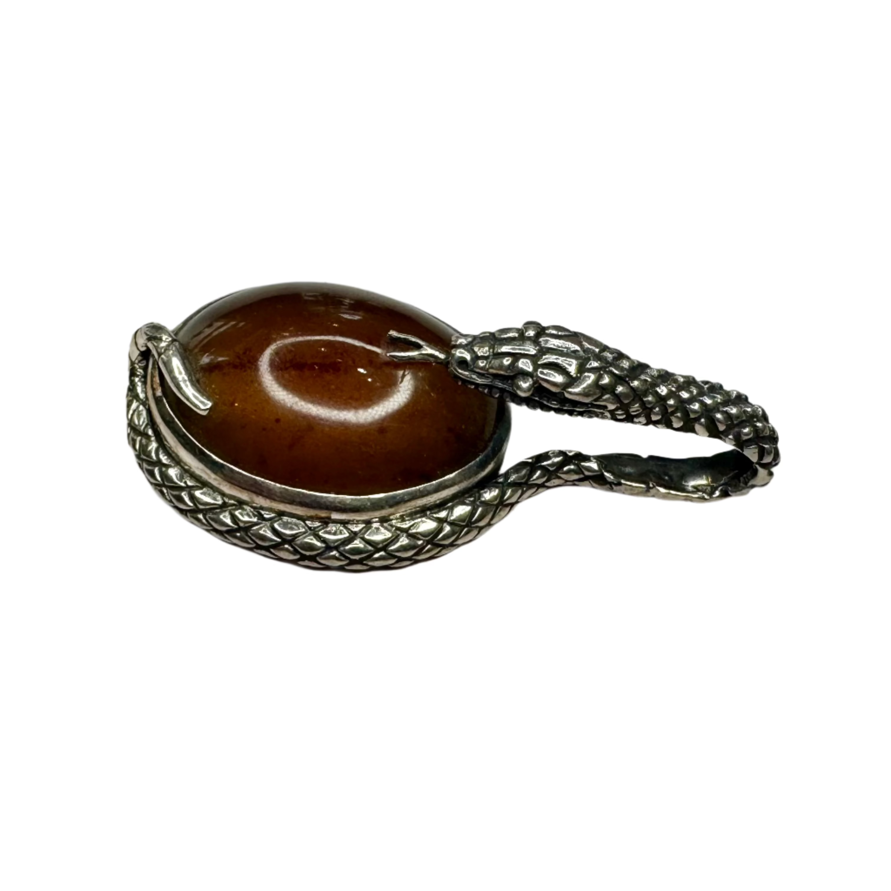 Amber Snake Pendant 3