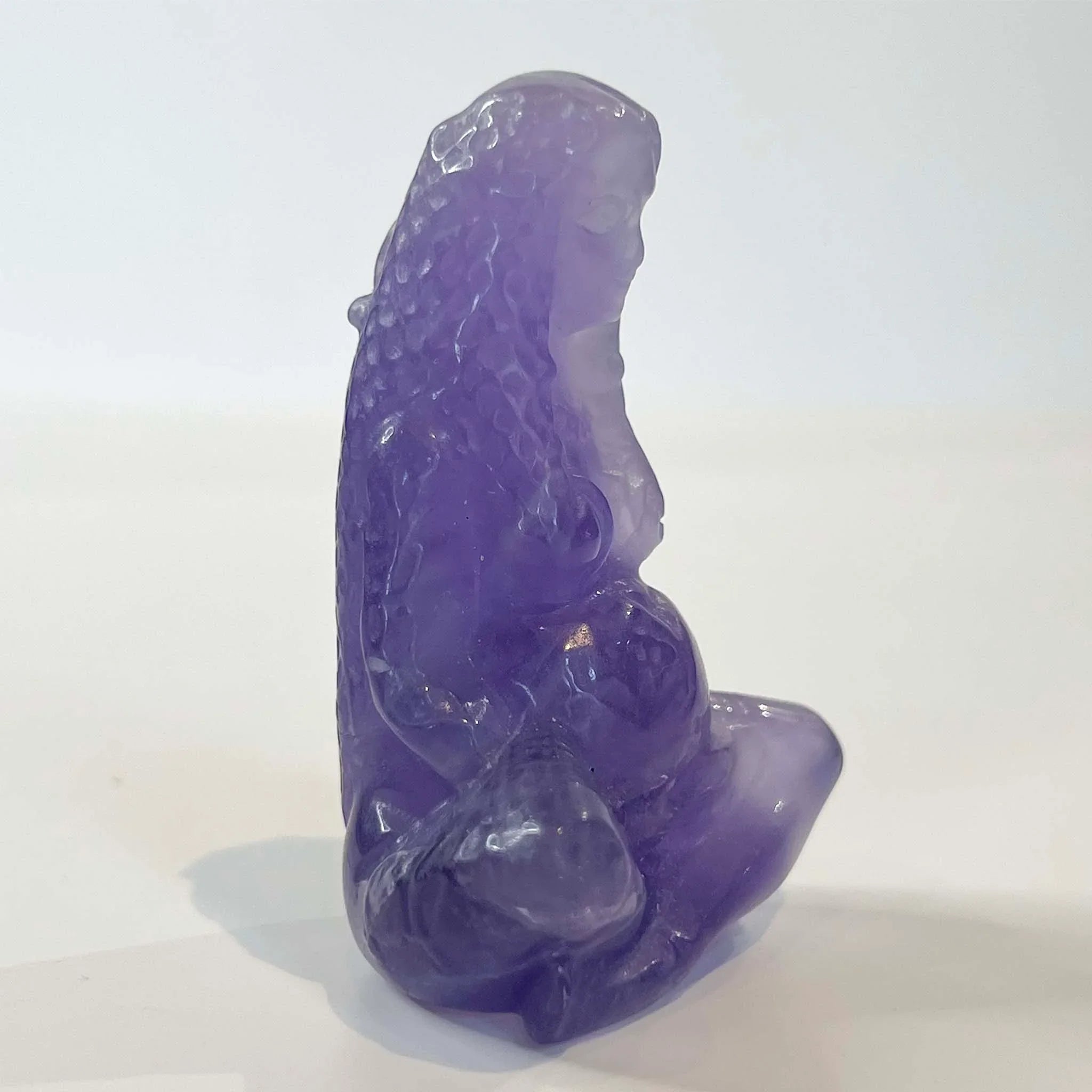 Fluorite Gaia Mother Of The Earth Goddess Side