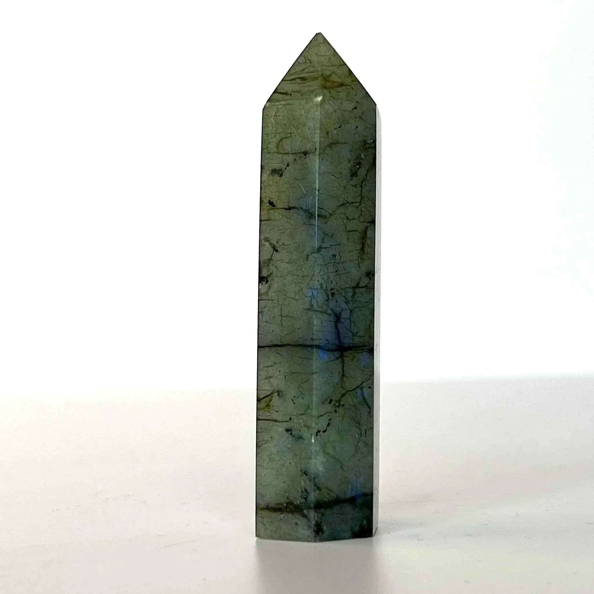 Labradorite Point Polished Cut Base Tower