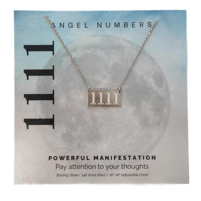 1111 Angel Number Sterling Silver Necklace