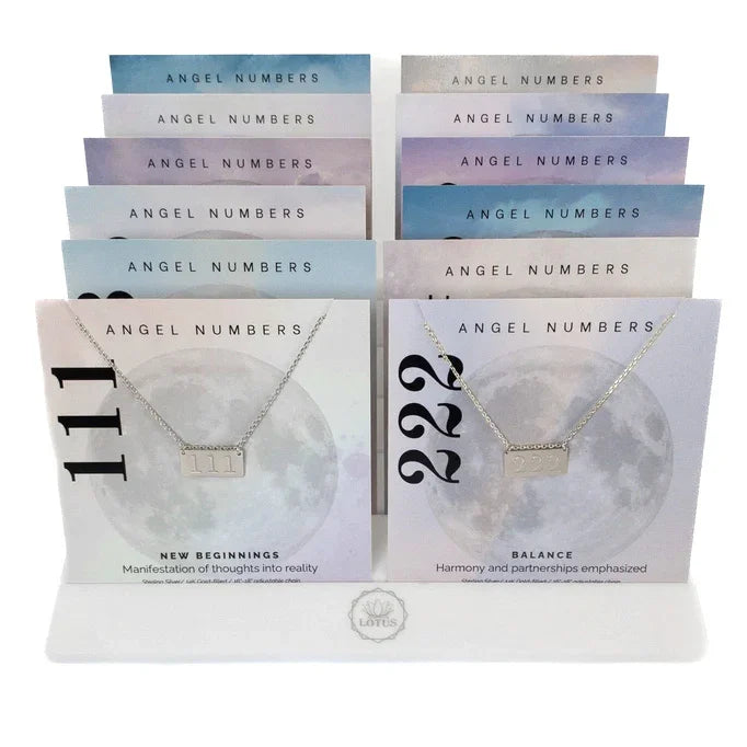 Angel Number Sterling Silver Necklace