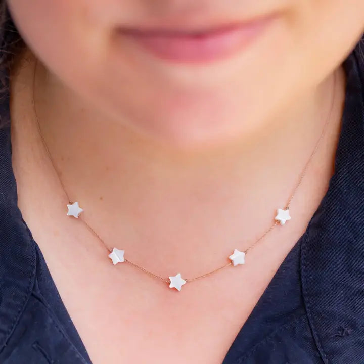 other of Pearl Star Celestial Necklace For Wish Upon A Star on Neck