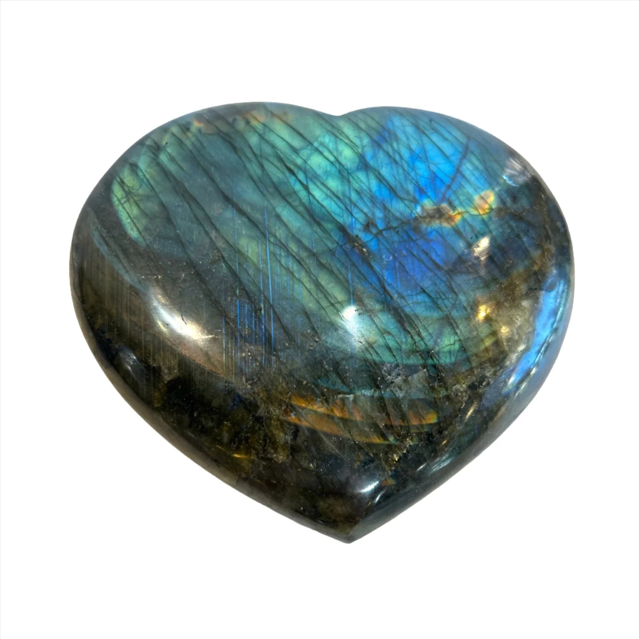 Labradorite Polished Heart 1.6-1.8kg