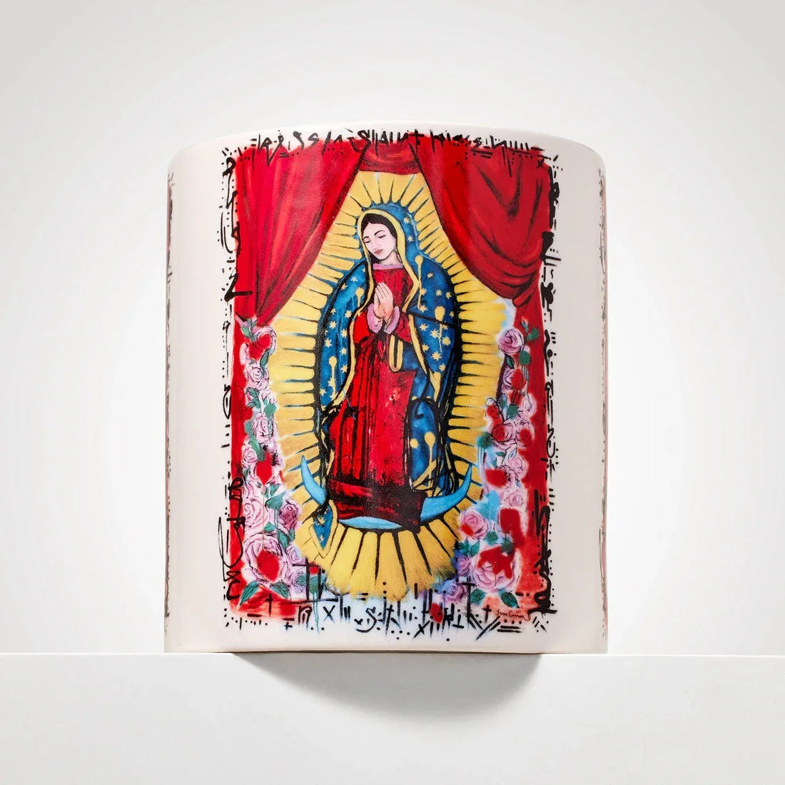 Collector's Edition Virgin Mary of Guadalupe Candle featuring Louis Carreon