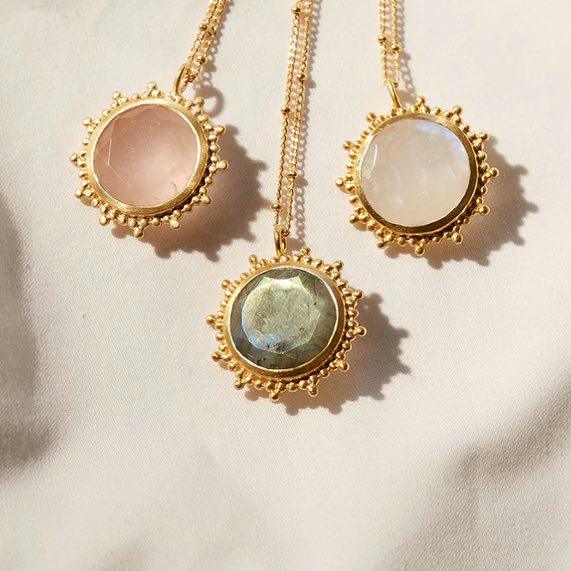 Moonstone Drift Into Daydreams Necklace 18KT