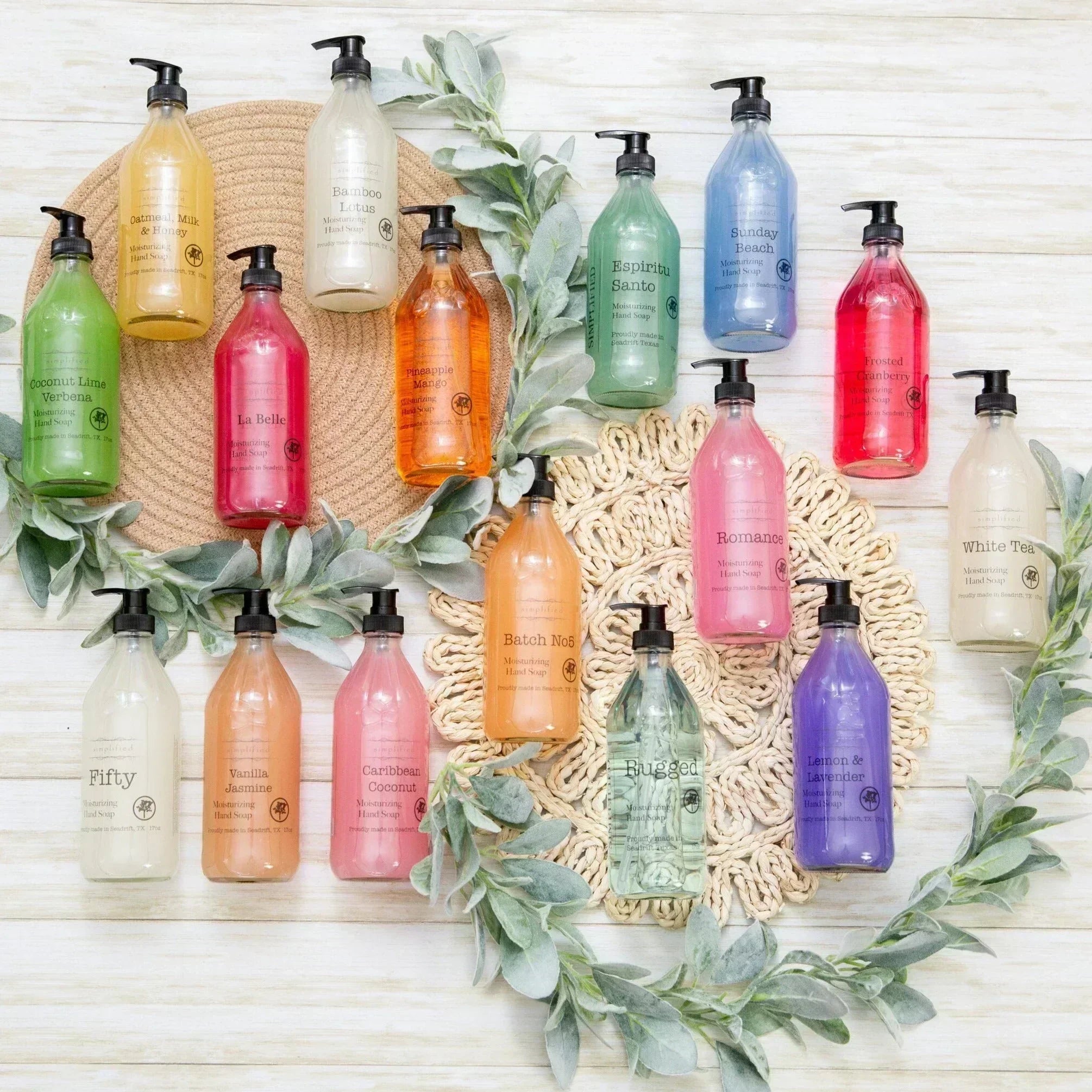 Group of Simplified Soap Liquid Hand Soaps