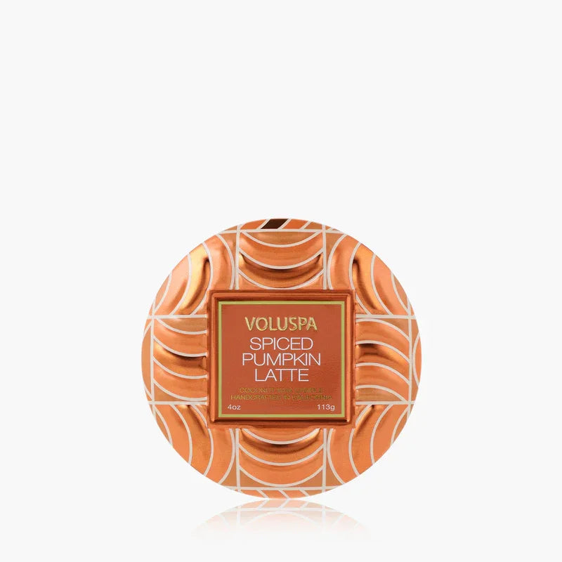 Spiced Pumpkin Latte Capsule Mini Tin Candle